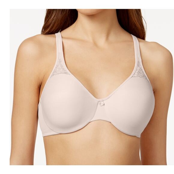 New Bali Intimates Women's Size 40DD Minimizer Bra Lace Tan Comfort - Picture 2 of 9